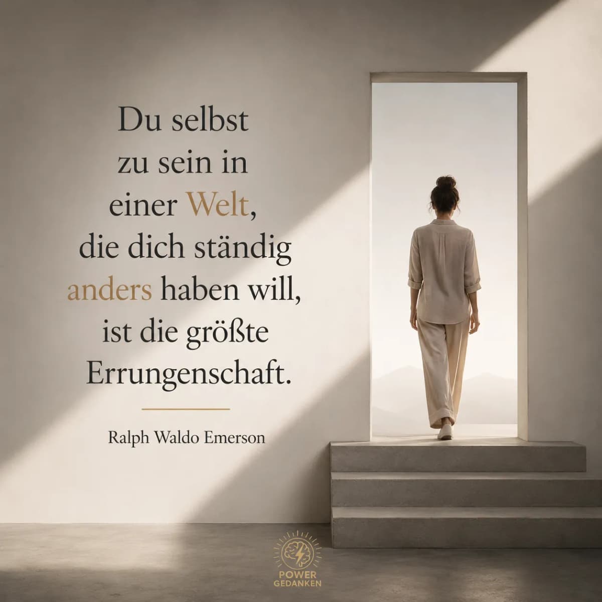 Du selbst zu sein ist kein Trotz. Es ist Mut.