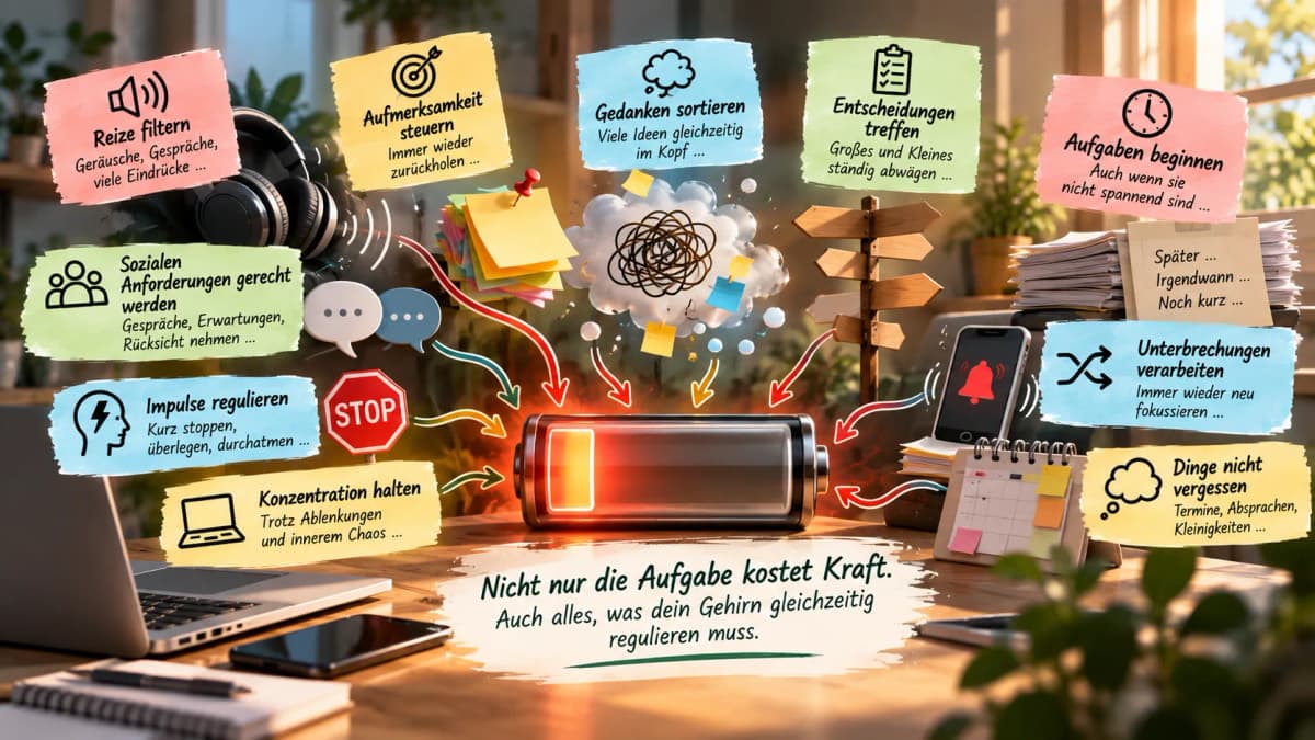 ADHS und Erschöpfung - wenn ständig funktionieren irgendwann zu viel wird